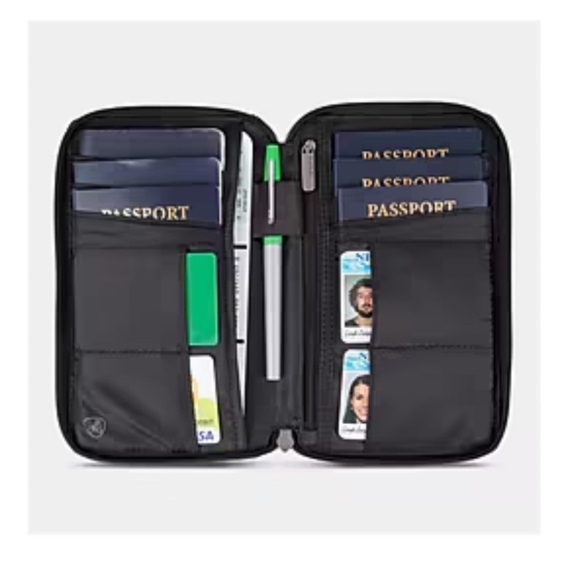 TRAVELON RFID Blocking Multi-Passport Holder, Black, bag, - Picture 12 of 12